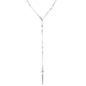 Stella & dot Bianca silver lariat necklace